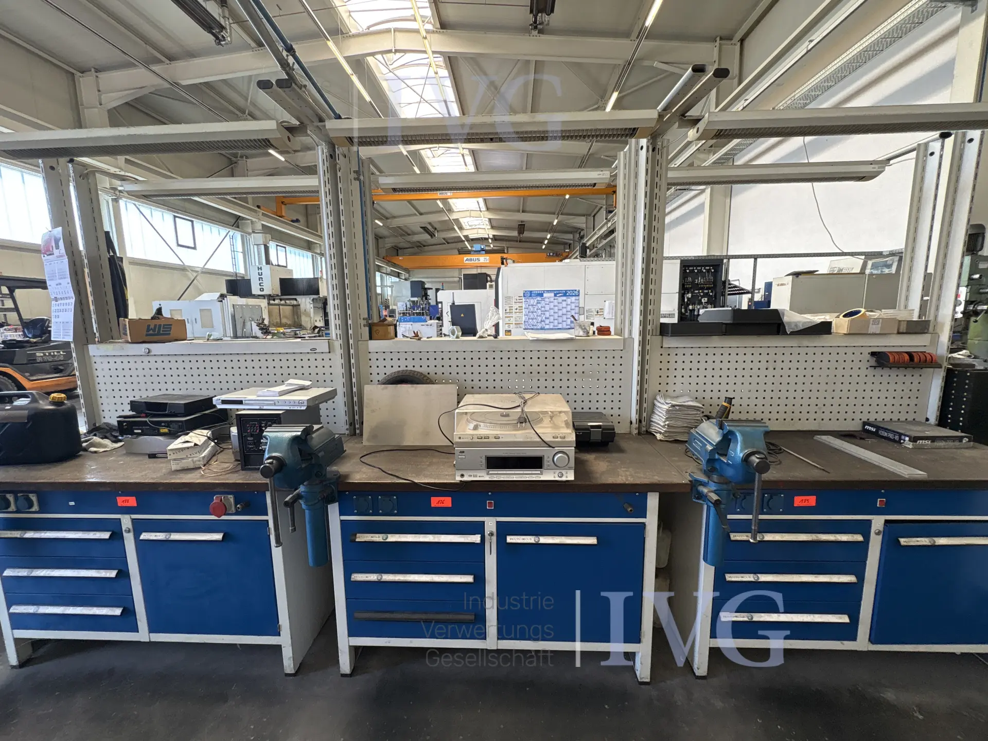 Werkbank (grau/blau) HAHN + KOLB